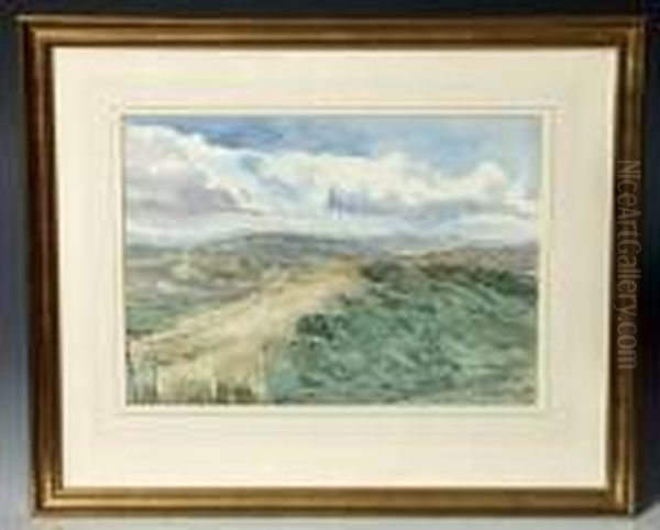 A Northern Landscape Oil Painting by Hercules Brabazon Brabazon