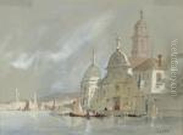 San Michele, Murano, Near Venice Oil Painting by Hercules Brabazon Brabazon