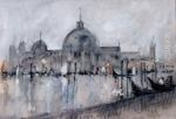 Santa Maria Della Salute Oil Painting by Hercules Brabazon Brabazon