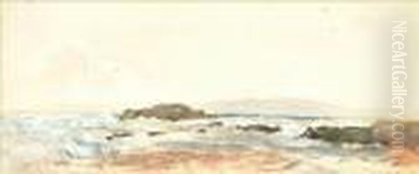 Seascape Oil Painting by Hercules Brabazon Brabazon