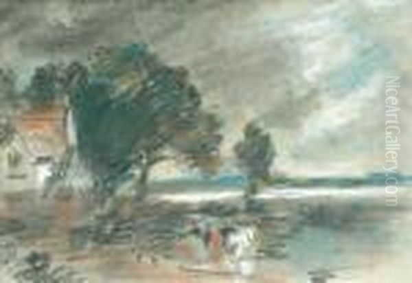 The Haywain Oil Painting by Hercules Brabazon Brabazon