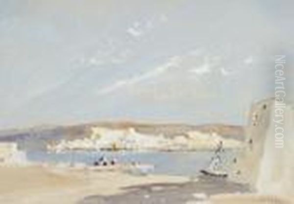 Syracuse Oil Painting by Hercules Brabazon Brabazon