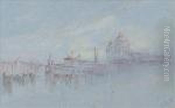 Brabazon Venicenocturne Oil Painting by Hercules Brabazon Brabazon