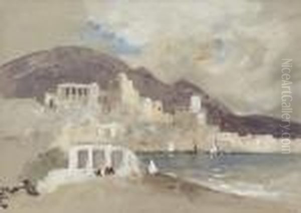 View Of Anacapri Oil Painting by Hercules Brabazon Brabazon