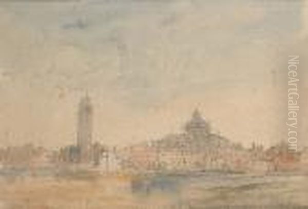 Pisa Oil Painting by Hercules Brabazon Brabazon