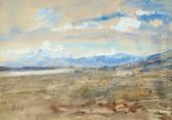 Italian Landscape Oil Painting by Hercules Brabazon Brabazon