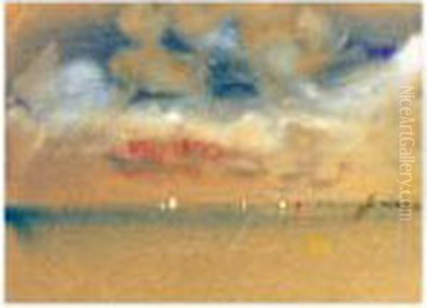 Mists On The Lagoon, Venice Oil Painting by Hercules Brabazon Brabazon