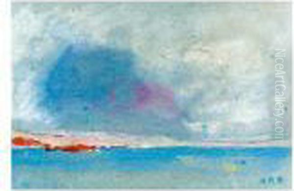 Seascape Oil Painting by Hercules Brabazon Brabazon