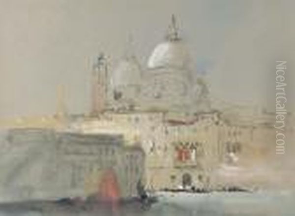 Santa Maria Della Salute, Venice Oil Painting by Hercules Brabazon Brabazon