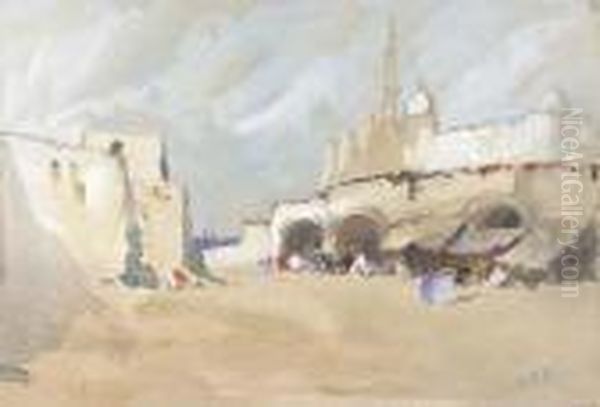 View Of Jaffa, Palestine Oil Painting by Hercules Brabazon Brabazon