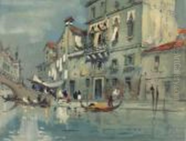 The House Of Tintoretto, Venice Oil Painting by Hercules Brabazon Brabazon