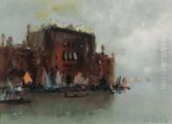 The Ca' D'oro, Venice Oil Painting by Hercules Brabazon Brabazon