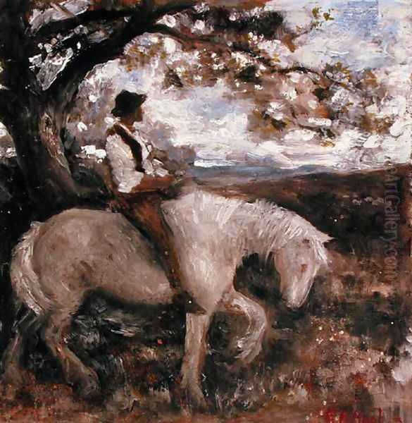 Sketch for a Pastoral Oil Painting by Edward Robert Hughes