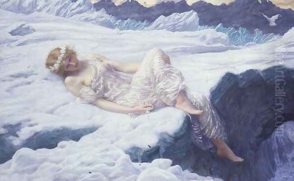 Heart of Snow Oil Painting by Edward Robert Hughes