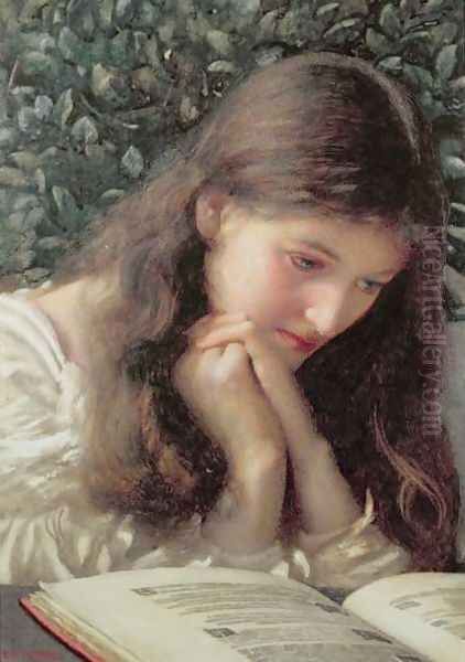 Idle Tears Oil Painting by Edward Robert Hughes