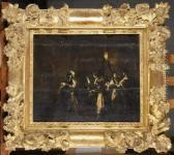 Salome Et La Tete De Saint Jean Baptiste Oil Painting by Leonaert Bramer