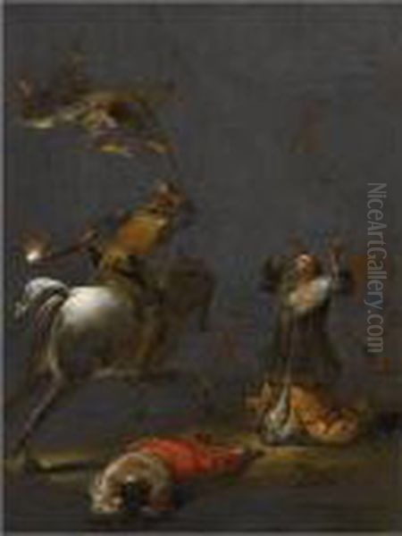 Martyrdom Of A Female Saint Oil Painting by Leonaert Bramer