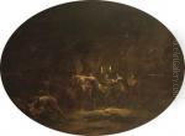 The Betrayal Of Christ Oil Painting by Leonaert Bramer