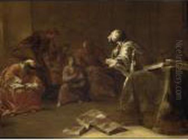 Christ Among The Doctors Oil Painting by Leonaert Bramer