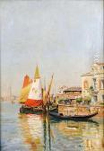 Vue De Venise Oil Painting by Carlo Brancaccio