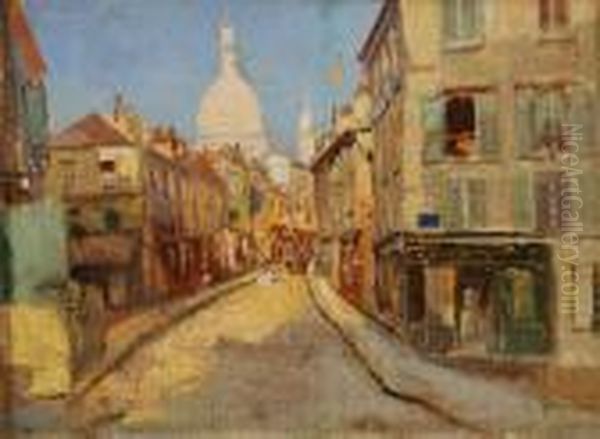 Montmatre Oil Painting by Carlo Brancaccio