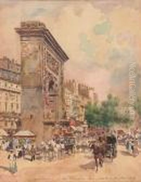 Calle De Paris Oil Painting by Carlo Brancaccio