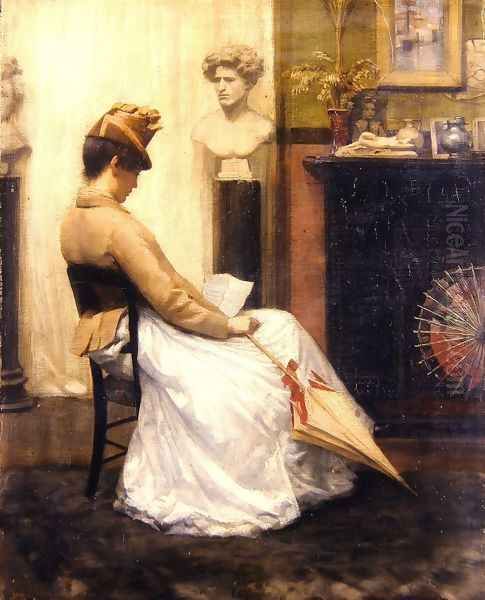 The Letter Oil Painting by Henry John Hudson