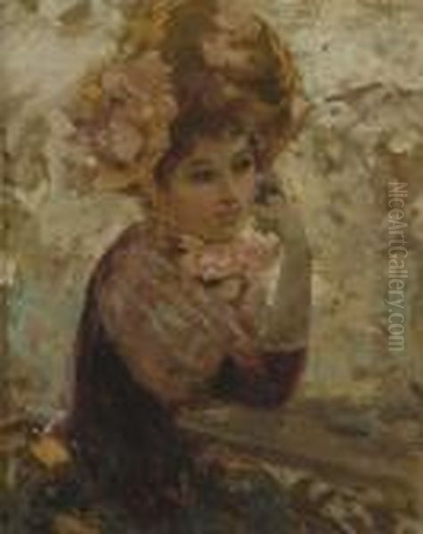 Ritratto Femminile Oil Painting by Carlo Brancaccio