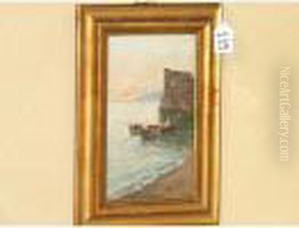 Palazzo Donn'anna Napoli Oil Painting by Carlo Brancaccio