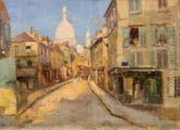 Vue Du Sacre Coeur Oil Painting by Carlo Brancaccio