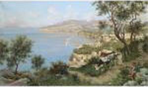 Veduta Di Sorrento Oil Painting by Carlo Brancaccio