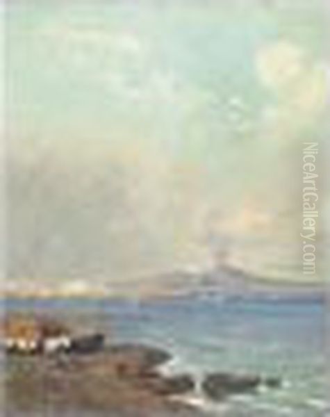 La Baie De Naples Oil Painting by Carlo Brancaccio