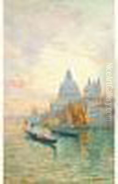 Vue De Venise Oil Painting by Carlo Brancaccio