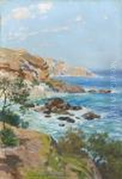 The French Riviera Oil Painting by Carlo Brancaccio