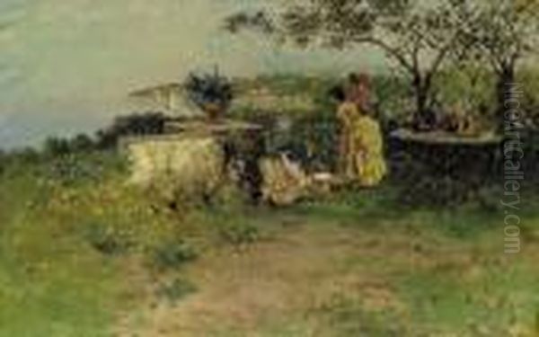 The Picnic Oil Painting by Carlo Brancaccio