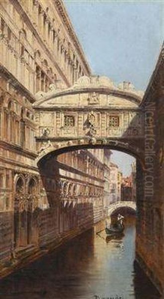 Ponte Dei Sospiri In Venice Oil Painting by Antonietta Brandeis