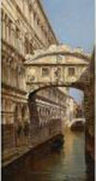 The Bridge Of Sighs Oil Painting by Antonietta Brandeis