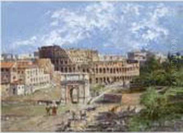 The Colosseum, Rome Oil Painting by Antonietta Brandeis