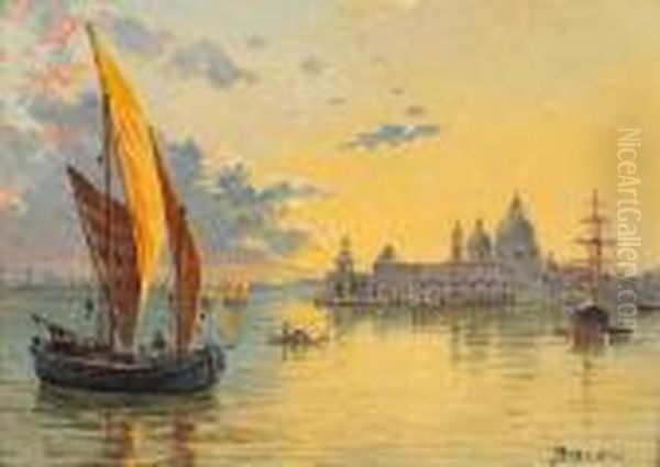 St Mark's And The Grand Canal, Venice Oil Painting by Antonietta Brandeis