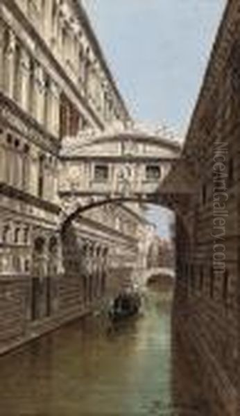 The Bridge Of Sighs, Venice Oil Painting by Antonietta Brandeis