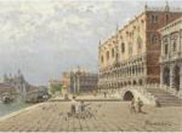 The Doge's Palace Oil Painting by Antonietta Brandeis