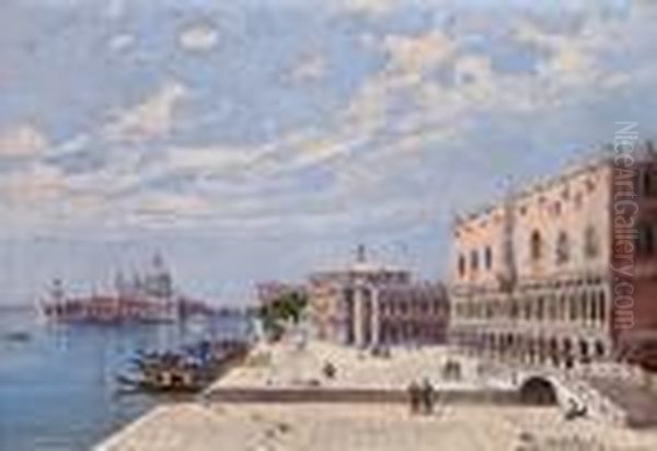 Veduta Del Palazzo Ducale Oil Painting by Antonietta Brandeis