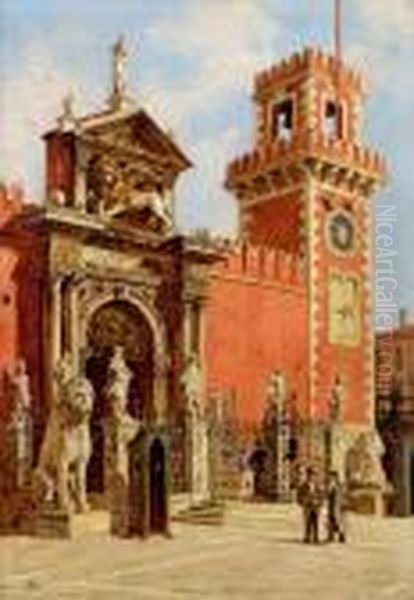 Arsenal Von Venedig Oil Painting by Antonietta Brandeis