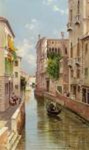 Canale Di San Trovaso. Venezia Oil Painting by Antonietta Brandeis