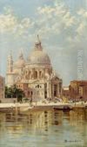 Santa Maria Della Salute. Venezia Oil Painting by Antonietta Brandeis