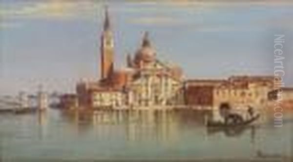 See Additional Text The Island Of San Giorgio, Signed Oil Painting by Antonietta Brandeis