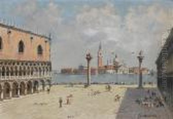 La Piazzetta, Venezia Oil Painting by Antonietta Brandeis