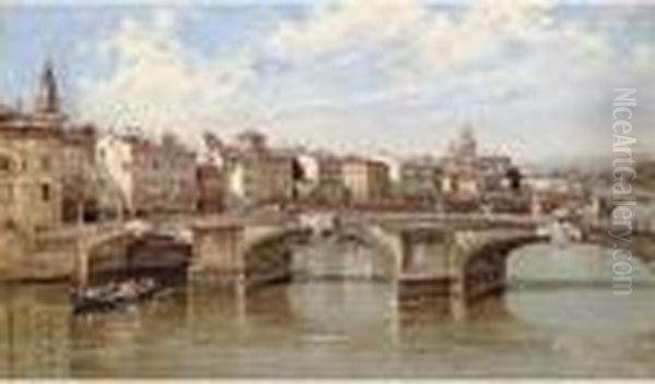 Ponte Santa Trinita, Florence Oil Painting by Antonietta Brandeis