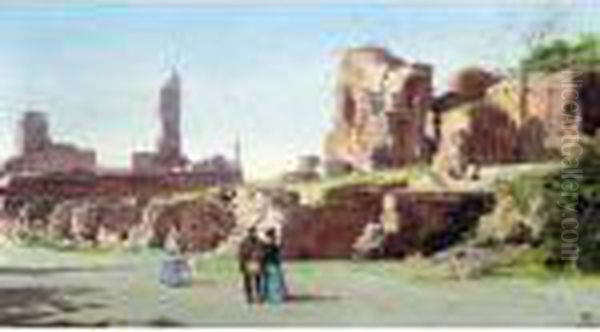 Scavi Del Monte Palatino, Rome Oil Painting by Antonietta Brandeis