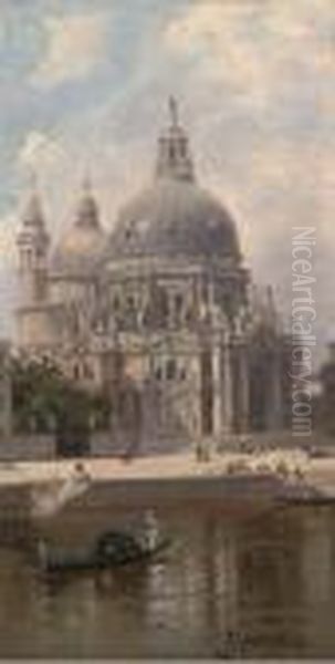 Santa Maria Della Salute, Venice Oil Painting by Antonietta Brandeis